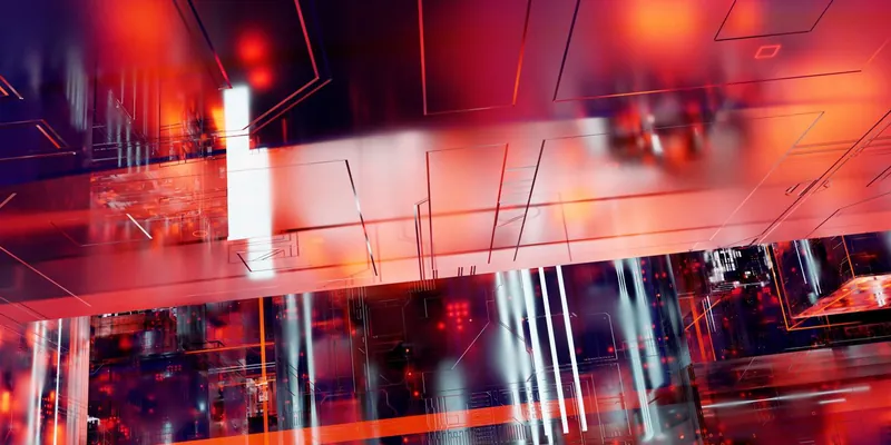 Abstract stock image of digital circuits